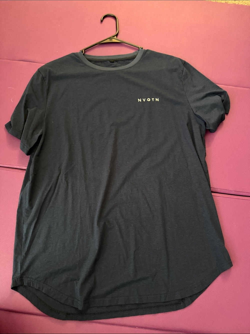 NVGTN Men's Dark Navy Logo Short Sleeve Tee